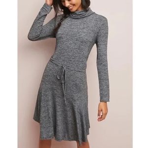 Anthropologie Gray Long Sleeve Dress